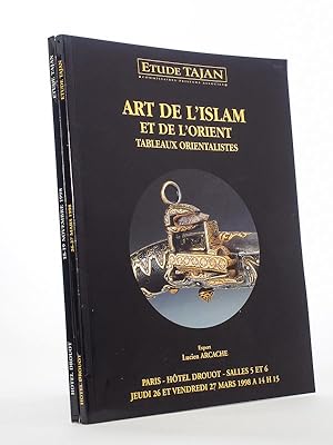Art de l'Islam et de l'Orient, Tableaux orientalistes [ Lot de 2 catalogues, année 1998 ] Paris, ...