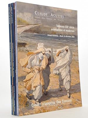 [ Lot de 3 catalogues de Tableaux XIXe, orientalistes et modernes, année 2003 ] Tableaux XIXe siè...