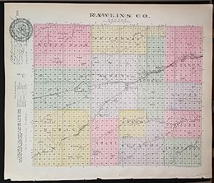 [Map] Rawlins County, Kansas [backed with] Atwood, Celia, Ludell (Rawlins Co.), Millbrook, Roscoe...