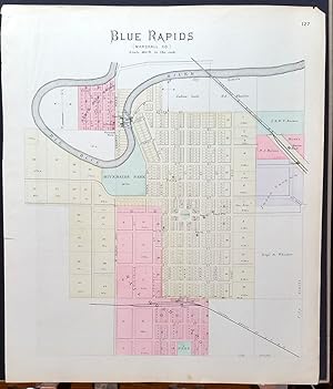 [Map] Blue Rapids (Marshall County, Kansas) [backed with] Auburn, Silver Lake, Kilmer, Richland, ...
