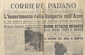 CORRIERE Padano. Fondatore Italo Balbo. Anno XVI. N. 54. Martedì 4 marzo 1941.