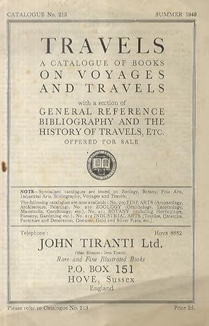 Catalogue (A) of books on Voyages and Travels, with a section of general reference, bibliography ...