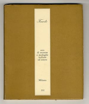 Asta di monete e medaglie italiane ed estere. Catalogo n. 292. (9-10 Novembre 1978).