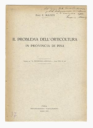 Il problema dell'orticoltura in provincia di Pisa.