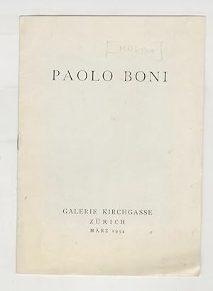 Paolo Boni. (Testo critico di Michelangelo Masciotta).