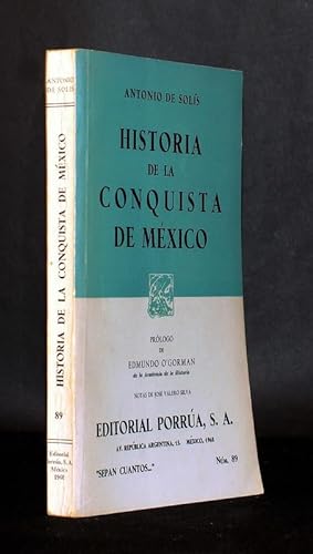 Historia de la conquista de México, poblacion y progresos de la América Septentrional, conocida p...