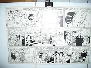 ELLA CINDERS COMICS PRODUCTION ART DEC 13 1953 FRED FOX VG