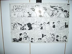 ELLA CINDERS COMIC PRODUCTION ART APR-8 1956 FRED FOX VG