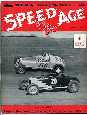 Speed Age Magazine March 1949- NASCAR- BCRA Barcelona Grand Prix