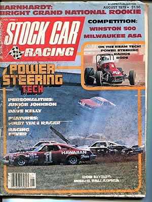 Stock Car Racing 8/1979-Dale Earnhardt rookie-Junior Johnson-Talladega crash-VG