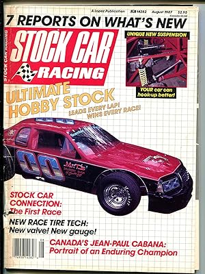 Stock Car Racing 8/1987-Mark Martin-Davey Allison-J P Cabana-Hobby Stock car-VG
