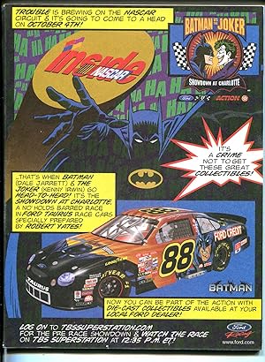 Inside NASCAR 11/1998-Batman Joker over cover-Rusty Wallace-Jeff Gordon-VF/NM