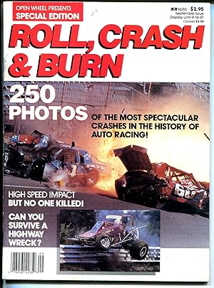 Roll, Crash & Burn 9/1987Open Wheel Magazine-crash & action pix-FN