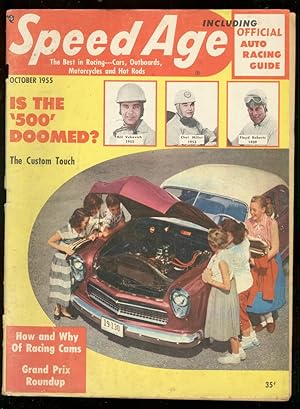 Speed Age 10/1955-Indy 500-NASCAR-Andy Linder-Catalina Grand Prix-Lee Petty-VG
