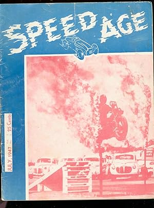 Speed Age 7/1947-original auto race magazine-pre NASCAR issue-daredevil cover-VG