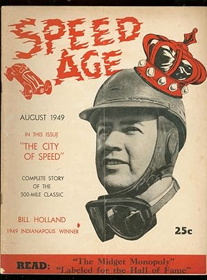 Speed Age 8/1949-The Motor Racing Magazine-Indy 500-Duke Nalon-Bill Holland-VG