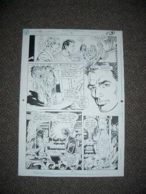 SUPERBOY #19 PAGE 6 ORIGINAL COMIC ART 1991-JIM MOONEY FN