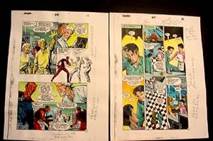 ROBIN #66-ORIGINAL COLOR GUIDES-ART-PGS 11-12