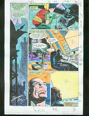 ORIGINAL D.C. COLOR GUIDE ROBIN ANNUAL #2 PG 37-SIGNED VG