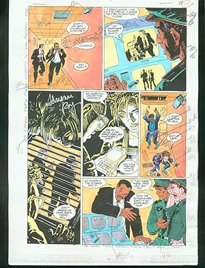 ORIGINAL D.C. COLOR GUIDE ROBIN ANNUAL #2 PG 44-SIGNED VG