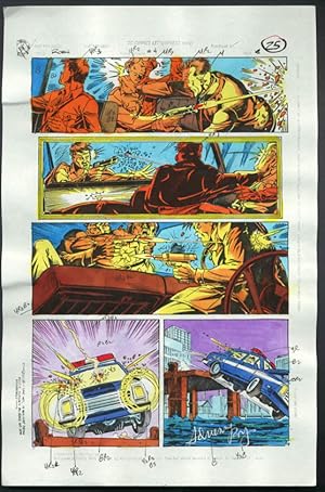 ROBIN #4-1990 PRODUCTION ART-COLOR GUIDE PG 19-TOM KYLE VG