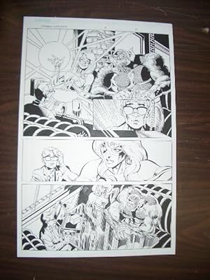 COMMON GROUNDS #3 PG 4--ORIGINAL COMIC ART--DAN JURGENS FN