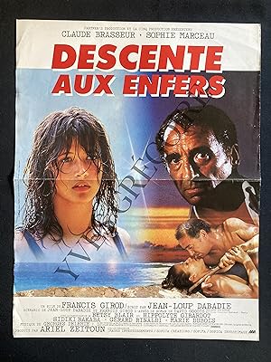 DESCENTE AUX ENFERS-FILM DE FRANCIS GIROD-1986-AFFICHE 41,5 CM X 53,5 CM