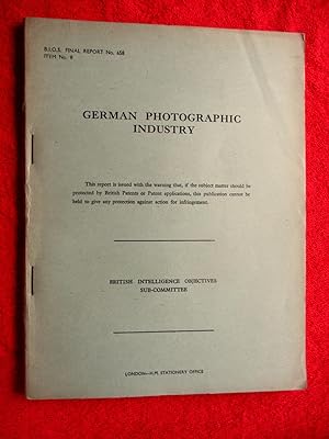 BIOS Final Report No. 658. German Photographic Industry.