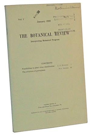 The Botanical Review: Interpreting Botanical Progress, Vol. I, No. 1 (January 1935)