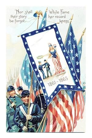 Vintage American Civil War Memorial Postcard