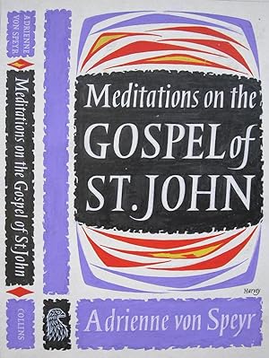 Original Dustwrapper Artwork by Harvey for Meditations on the Gospel of St John