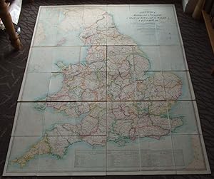 Johnston's Commercial & Industrial Map of England and Wales & Part of Scotland Showing the Lines ...