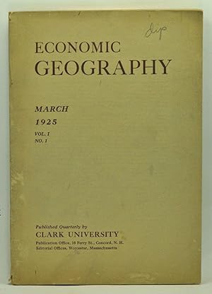 Economic Geography, Volume 1, Number 1 (March 1925)