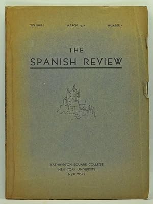 The Spanish Review: A Journal Devoted to Spanish and Spanish-American Culture, Especially in Its ...