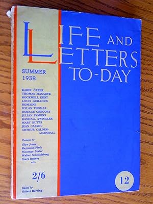 Life and letters To-Day, vol. 18, no 12, summer 1938