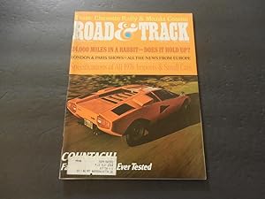Road & Track Feb 1976 Lamborghini Countach; Mazda Cosmo; VW Rabbit