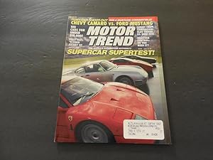 Motor Trend Jul 1990 Supercar Supertest; Camaro vs Mustang; BMW 325i