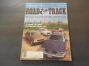 Road & Track Sep 1980 Diesel Sedans; BMW M1; Jaguar XJ6 Series III