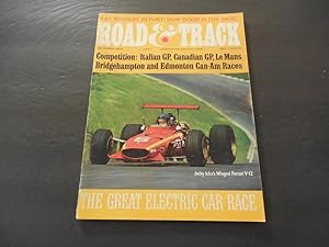 Road & Track Dec 1968 The Great Electric Car Race; Canadian GP