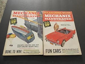 2 Issues Mechanix Illustrated Mar- May 1960, Sunbeam Alpine, Fun Cars