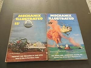 2 Issues Mechanix Illustrated Mar-Apr 1951, Moto Polo, Helicopter Rescue