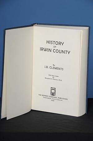 HISTORY OF IRWIN COUNTY