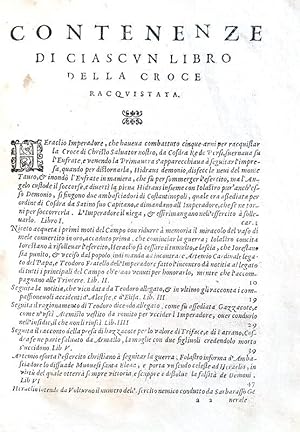 La croce racquistata poema heroico . Libri xxxv.In Venetia, appresso Bernardo Giunti, Gio. Battis...