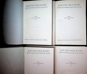 Alte und neue Kunst. Wiener kunstwissenschaftliche Blätter. Hrsg.: Ludwig Münz, Fritz Novotny u. ...