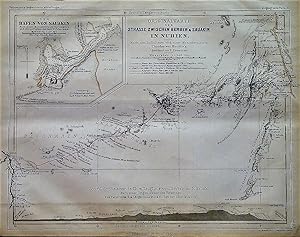 1866 Original Map of the Road between Berber and Suakin in Nubia. After the Surveys and the Manus...