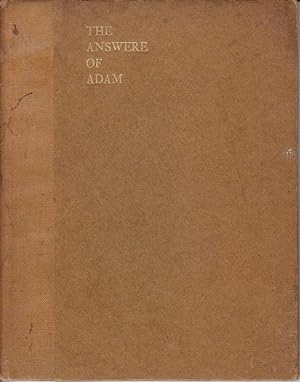 The Answere of Adam [SIGNED]