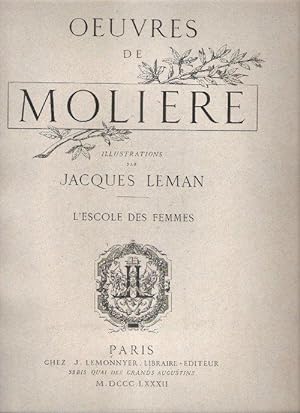 Oeuvres De Molière Tome 8 - L'Escole Des Femmes
