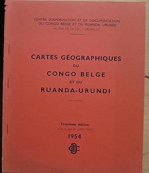 Cartes géographiques du Congo belge et du Ruanda-Urundi