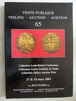 VENTE PUBLIQUE VEILING - AUCTION - AUKTION 65 Collection Louis - Robert Casterman: monnaies romai...