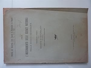 Estratto dal Bollettino della Società di Naturisti in Napoli Anno XIX Vol. XIX, 1905 PER L'INSEGN...